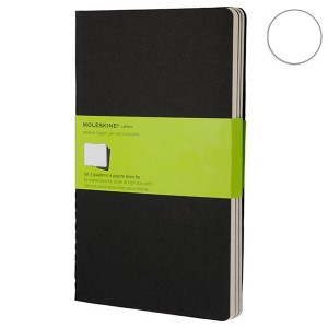 Набор блокнотов Moleskine Cahier средних черных QP318