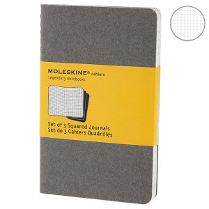 Набор блокнотов Moleskine Cahier маленьких серых CH312