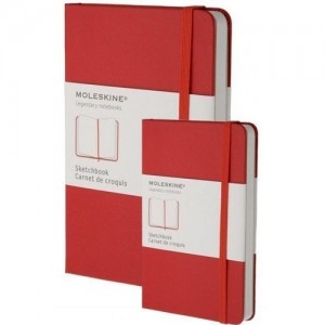 Записная Книжка Moleskine sketchbook A5 для рисунков Красная