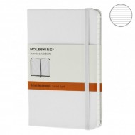 Записная Книжка Moleskine A6 Линия Белая Твердая Обложка