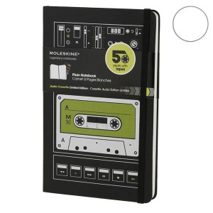 Блокнот Moleskine Audiocassette A5 Чистые листы Черный