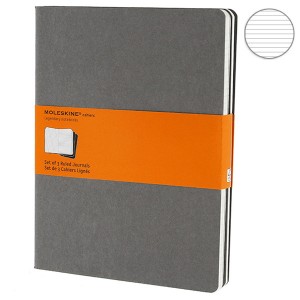 Набор блокнотов Moleskine Cahier больших серых CH321