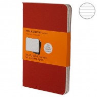 Набор блокнотов Moleskine Cahier средних бордо CH116