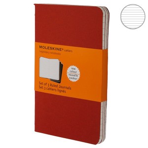 Набор блокнотов Moleskine Cahier средних бордо CH116