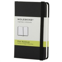 Записная Книжка Moleskine mini Чистые листы Черная