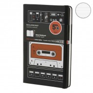 Блокнот Moleskine Audiocassette A5 Линия Черный
