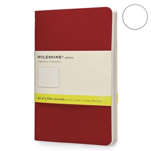 Набор блокнотов Moleskine Cahier маленьких бордо CH113