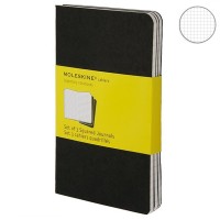 Набор блокнотов Moleskine Cahier средних черных QP317