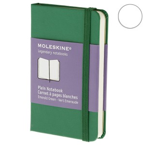 Записная Книжка Moleskine mini Чистые листы Зеленая