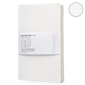 Блокноты Moleskine Volant 2 шт средние белые QP721WH