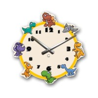 Настінний годинник Glozis Dinosaurs