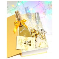 Подарочный набор "Золото в бокале", mm-2020-06,  - Купить в интернет-магазине Darilka.com.ua