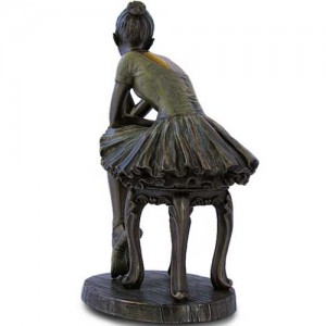 Статуетка Балерина на стільці L'Attente статуетка PARASTONE 73966 WU