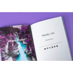 Блокнот планер Travel book лаванда - для планирования путешествий