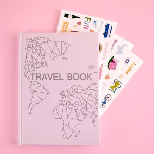 Блокнот планер Travel book розовый - твой планер путешествий