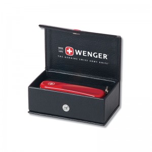 Кожаная подарочная коробка Wenger для классических ножей Венгер