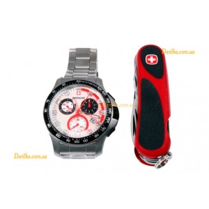 Подарочный набор Wenger 70797: наручные часы и нож Evogrip 1.18.09.821
