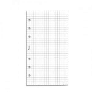 Комплект бланков Бумага в клетку Filofax, 20л, бел., Personal