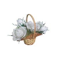 Букет из конфет "Белые розы", 239-0, Арт-Студия - Купить в интернет-магазине Darilka.com.ua