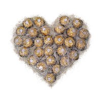 Букет из конфет Золотое Сердце, 262, Арт-Студия - Купить в интернет-магазине Darilka.com.ua