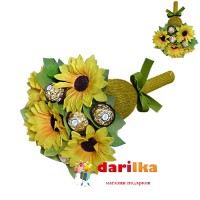 Букет из конфет Летняя пора, 261, Арт-Студия - Купить в интернет-магазине Darilka.com.ua