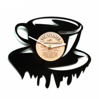 Виниловые часы "Чашка чай-кофе!", 120,  - Купить в интернет-магазине Darilka.com.ua