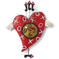 Настенные часы "Сердце", 8014 Р, Enesco - Купить в интернет-магазине Darilka.com.ua
