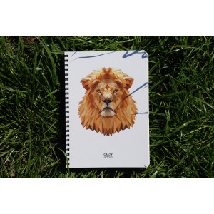 Скетчбук Crazy Sketches Geometrical - Lion на пружині