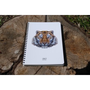 Скетчбук Crazy Sketches Geometrical - Tiger на пружине