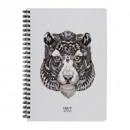 Скетчбук Crazy Sketches - Tiger (S) на пружині