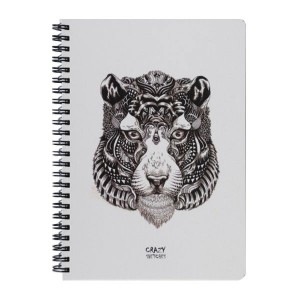 Скетчбук Crazy Sketches - Tiger (S) на пружине