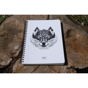 Скетчбук Crazy Sketches - Wolf (S) на пружине