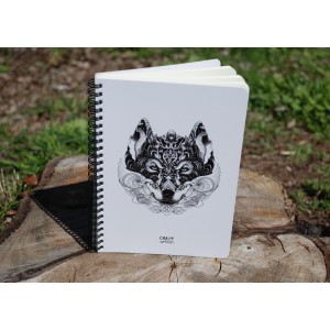 Скетчбук Crazy Sketches - Wolf (S) на пружине