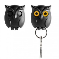 Ключница настенная Night Owl Qualy Черная, QL10195-BK, Qualy - Купить в интернет-магазине Darilka.com.ua