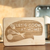 Разделочная доска "Let`s cook at home", 301, Lavis_shop - Купить в интернет-магазине Darilka.com.ua