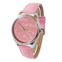 Часы наручные "Who cares" розовый, 1406213, ZIZ - Купить в интернет-магазине Darilka.com.ua