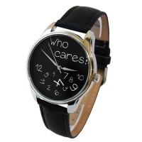 Часы наручные "Who cares черный", 1406215, ZIZ - Купить в интернет-магазине Darilka.com.ua