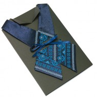 Кросс-галстук с вышивкой Нева