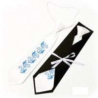 Детский галстук с вышивкой Добрик, , Наші речі - Купить в интернет-магазине Darilka.com.ua