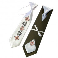 Детский галстук с вышивкой Левко
