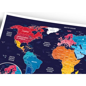 Скретч-карта мира"Travel Map Holiday World"