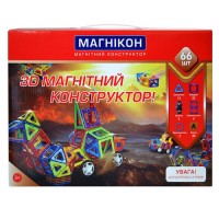 3-D магнитный конструктор МАГНІКОН МК-66, МК-66, Магнікон - Купить в интернет-магазине Darilka.com.ua