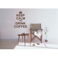Интерьерная наклейка Keep Calm And Drink Coffee