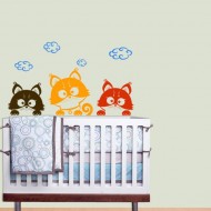 Виниловая наклейка Three Kittens