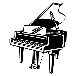 Виниловая наклейка Piano