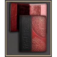 Обложка для паспорта кожаная "Сердце" 809-33-07