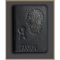 Обложка для паспорта кожаная Черепок, 809-50-07, Makey - Купить в интернет-магазине Darilka.com.ua