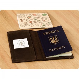Обложка на паспорт 1.0 Орех