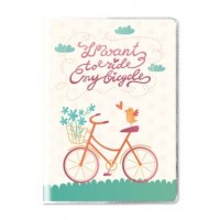 Обложка для паспорта "I want to ride my Bicycle"
