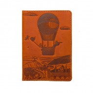 Обложка для водительских документов Turtle, Воздушный шар (Приключения), винтажный рыжий